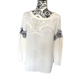 Loft white blouse